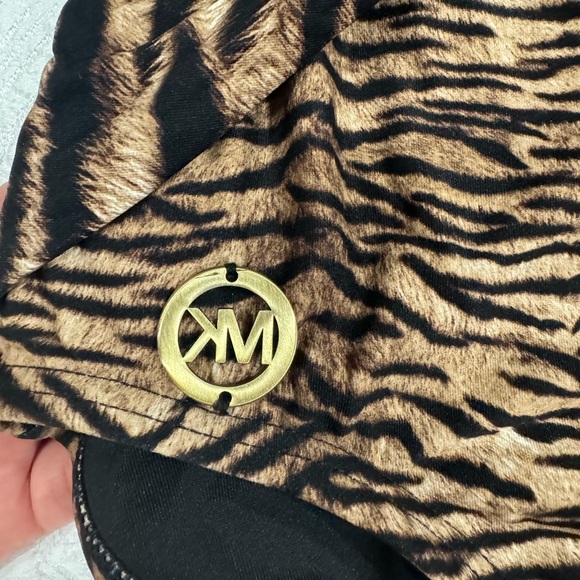 Michael Michael Kors Bodysuit Tiger Front Twist Halter - Picture 4 of 6